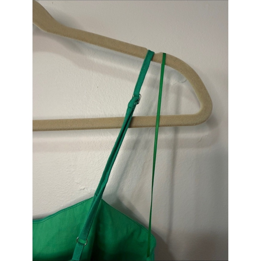 4SI3NNA Emerald Green Spaghetti-Strap Wrap Mini Dress - Picture 7 of 10